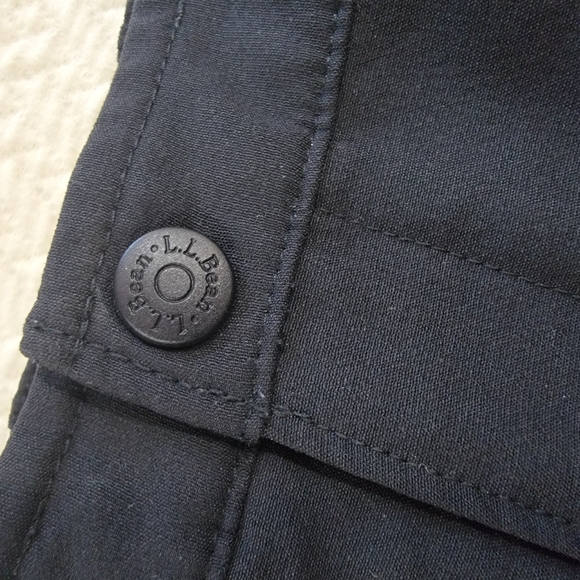 L.L. Bean Black Bike Shorts Size Large Activewear Built In Padded Shorts Lining - Picture 7 of 14